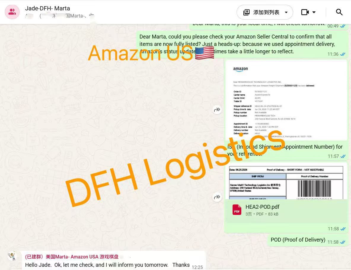 Amazon FBA delivery confirmation and proof of delivery documents